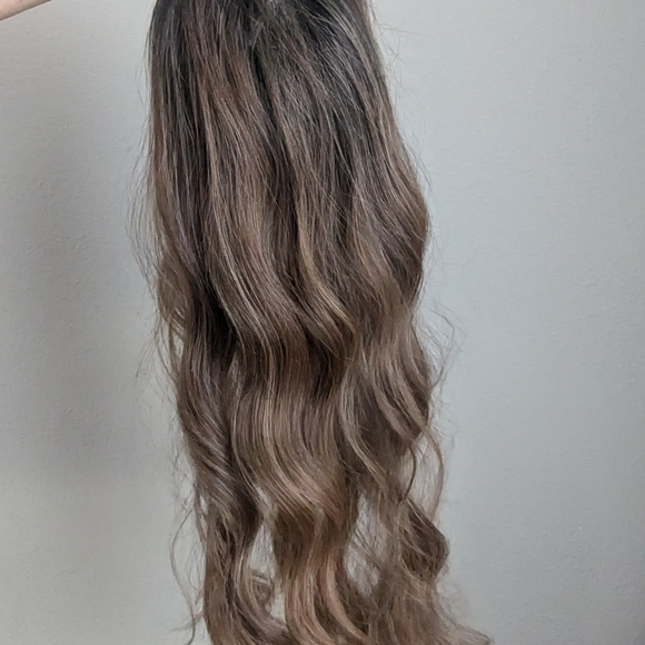 Only one left! BELLETRESS Hair topper lace front mono top -Mocha with Cream. - Picture 8 of 12